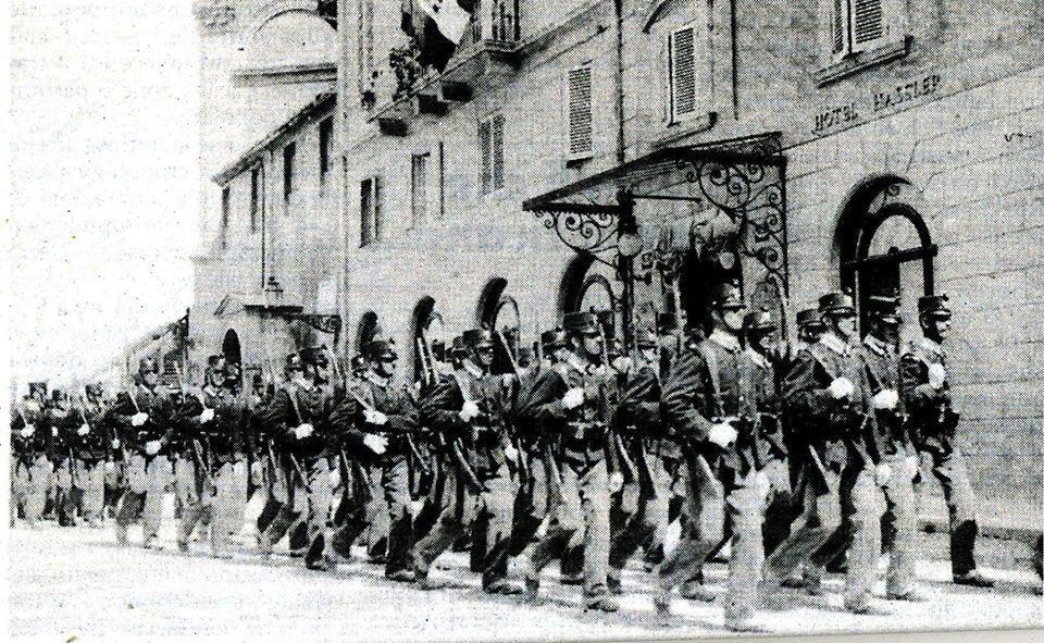 Guardia Reale al Quirinale 1908